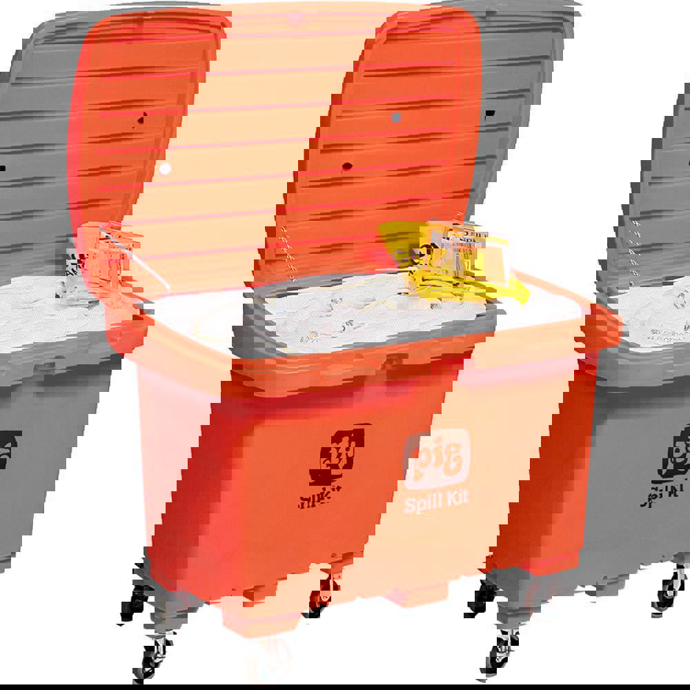 Spill Kits; Kit Type: Oil Based Liquids Spill Kit; Container Type: Chest; Absorption Capacity: 74 gal; Color: Orange; Portable: Yes; Capacity per Kit (Gal.): 74 gal